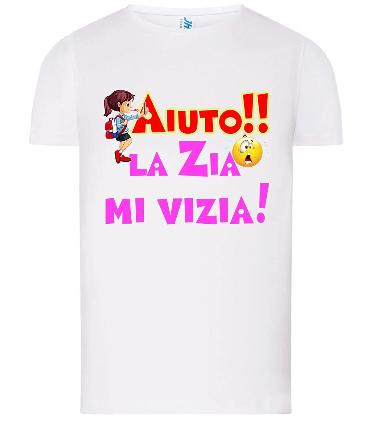 Aiuto la Zia mi Vizia T-shirt solo da femmina Mod. Slim