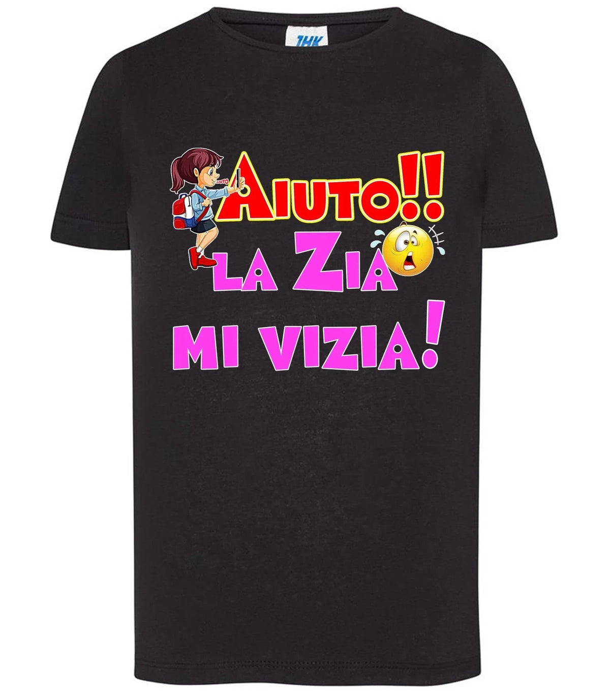 Aiuto la Zia mi Vizia T-shirt solo da femmina Mod. Slim