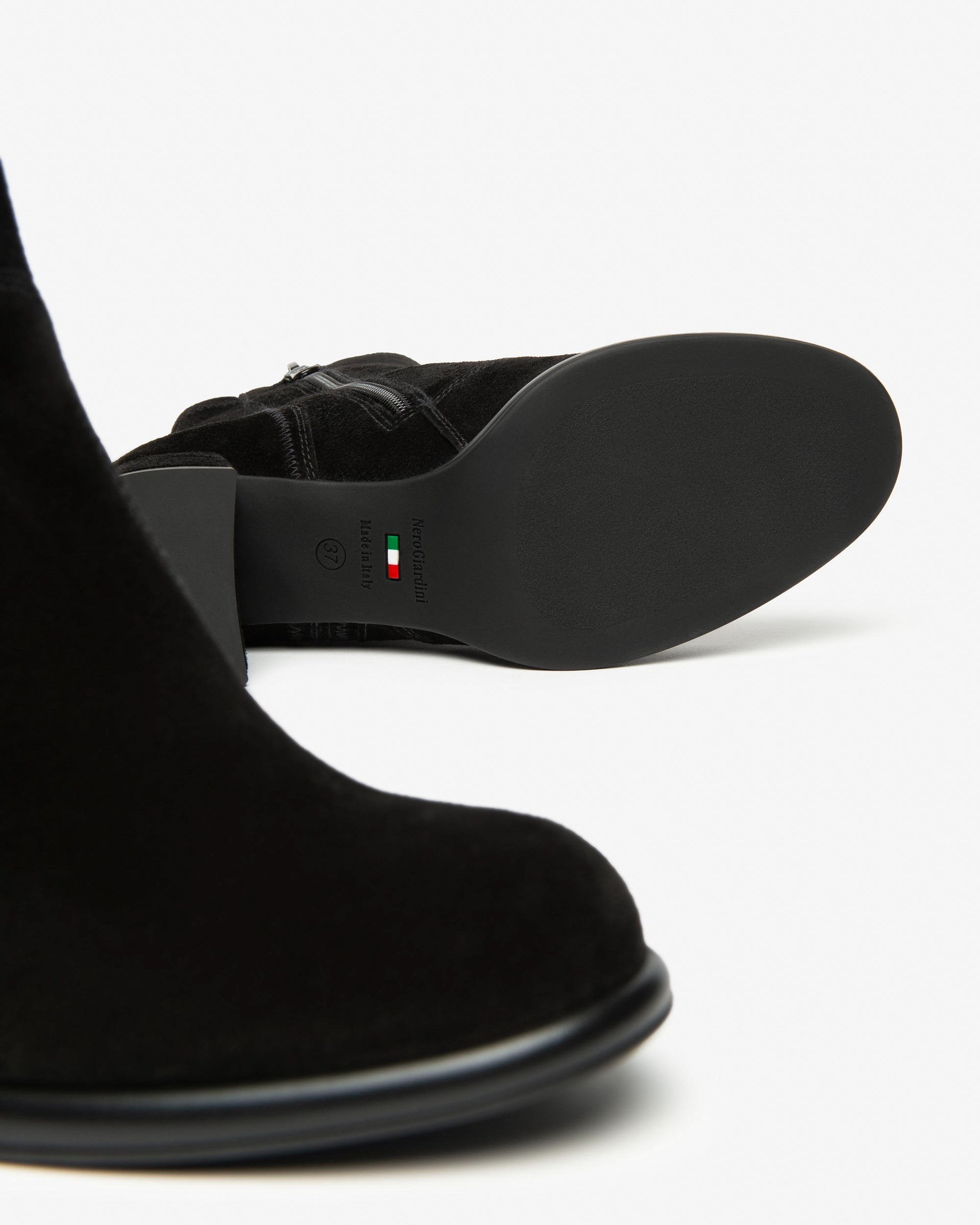 NeroGiardini Tronchetti Donna in Suede nero 514311D-100 shoesstyle