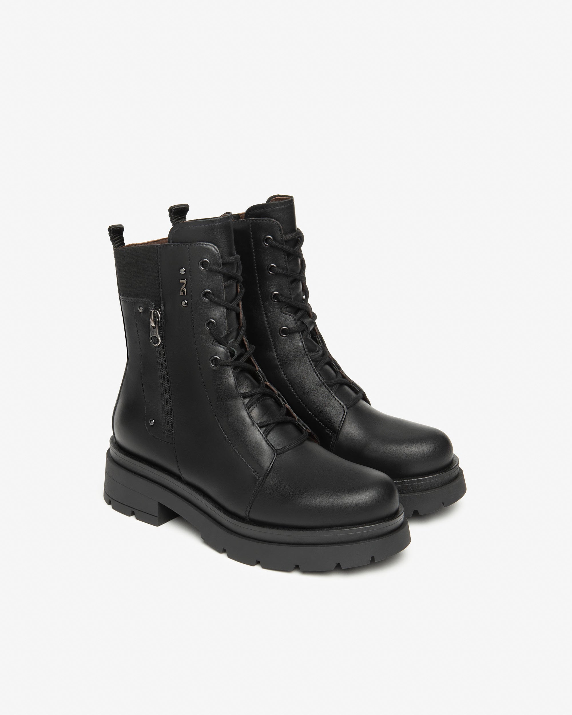 NeroGiardini Anfibi Donna in Pelle nera I514783D-100 shoesstyle