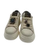 GIO+ Sneakers Donna PIA424 Pelle Panna con Gioielli blue e Dettagli Tweed