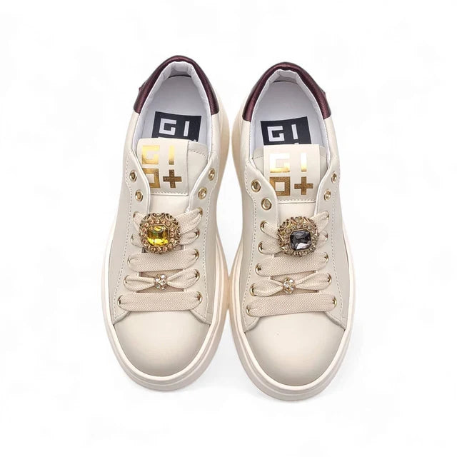 SNEAKERS DONNA GIO+ PIA 250A COMBI LATTE/BOTTONI