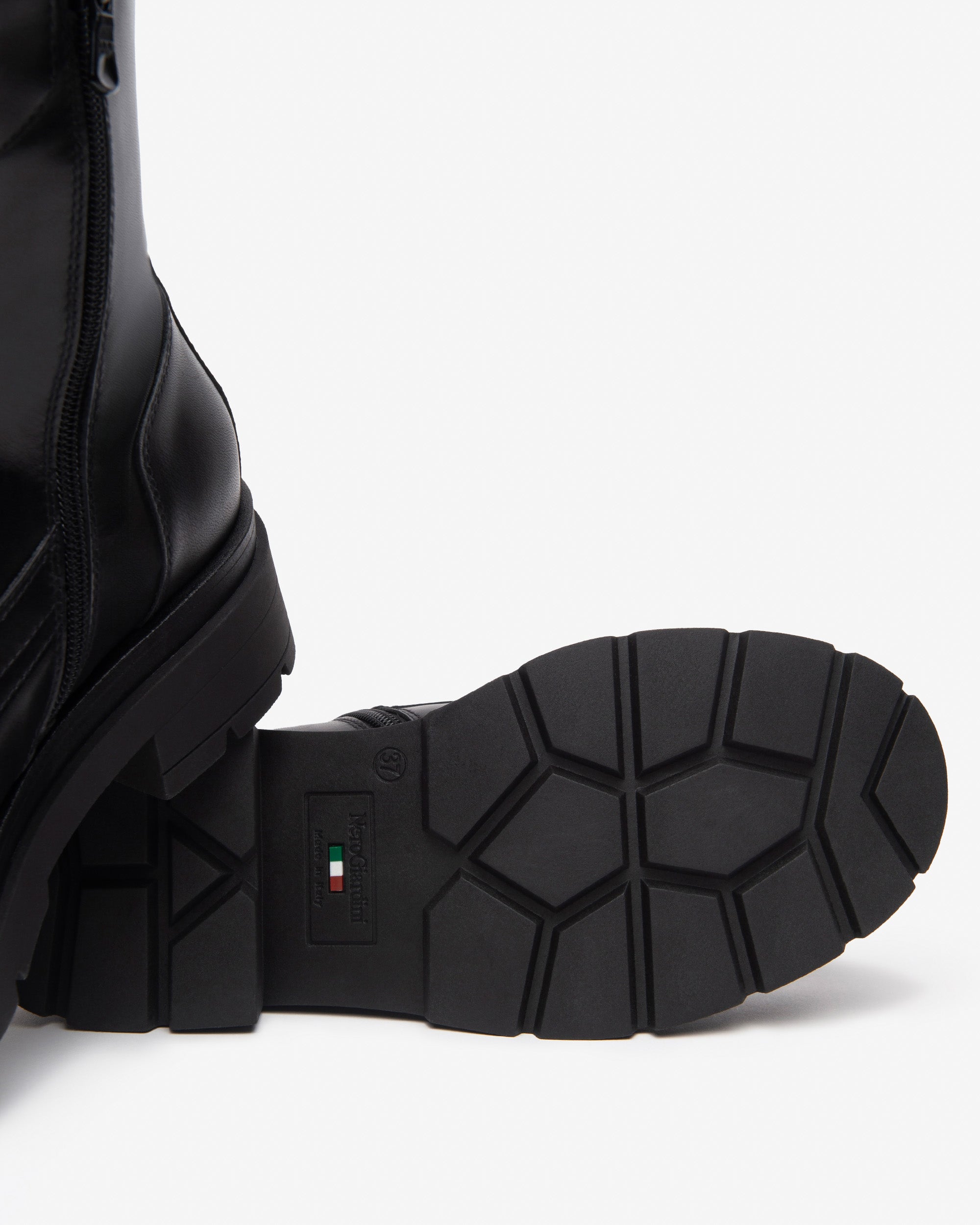 NeroGiardini Stivaletti Chelsea Donna in Pelle e Tessuto I514780D-100 nero shoesstyle