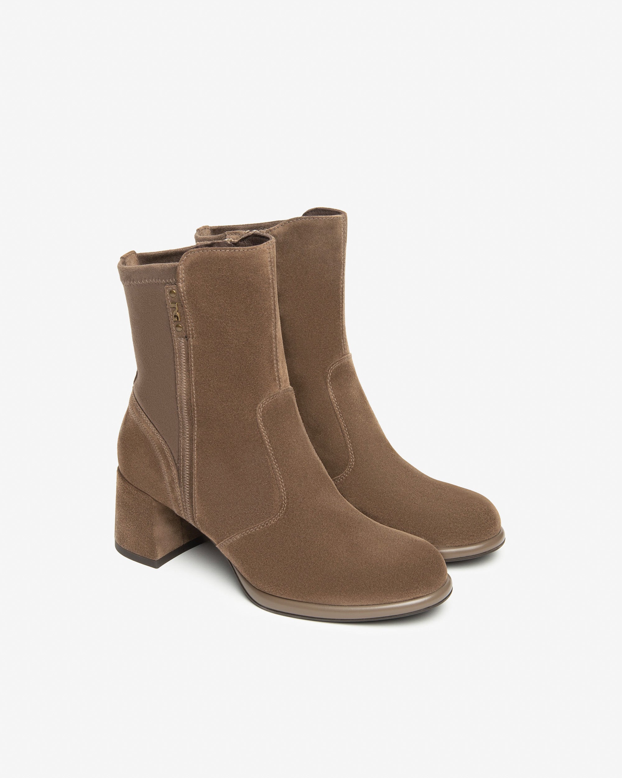 NeroGiardini Tronchetti Donna in Suede e Materiale Tecnico  I514311D-427 marroni  shoesstyle