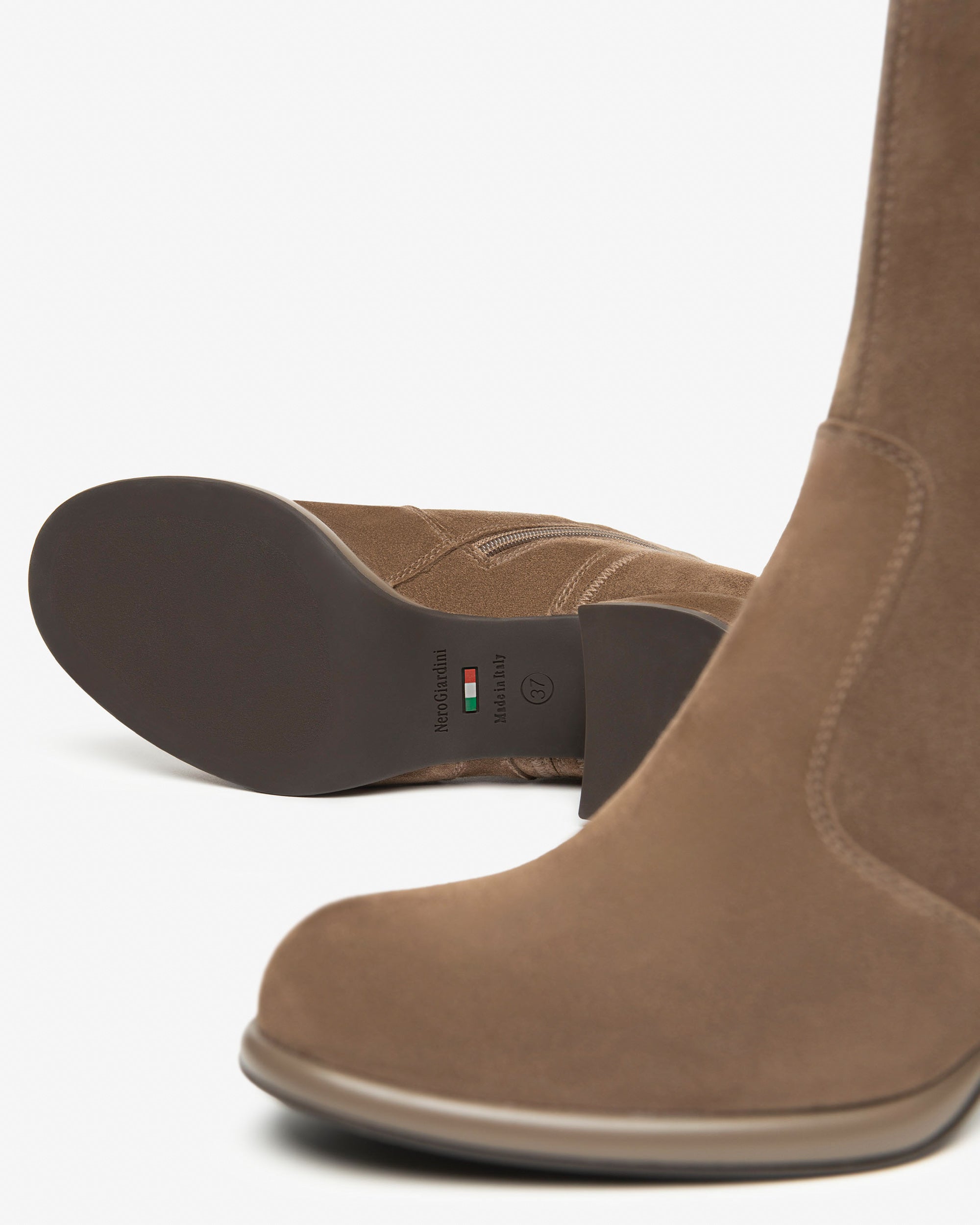 NeroGiardini Tronchetti Donna in Suede e Materiale Tecnico  I514311D-427 marroni  shoesstyle