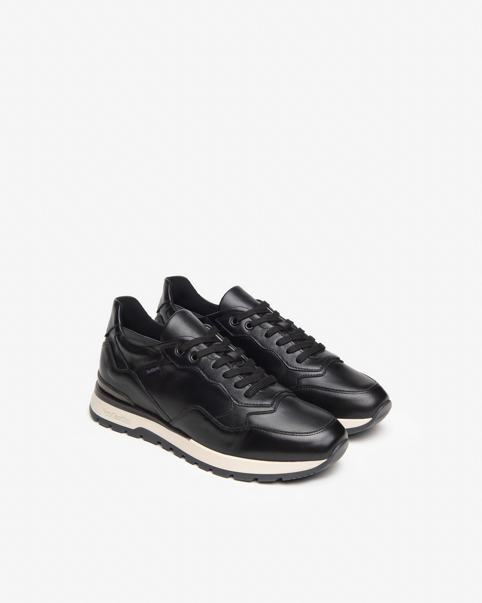 NeroGiardini Sneakers Uomo in Pelle Nera I400421U-100