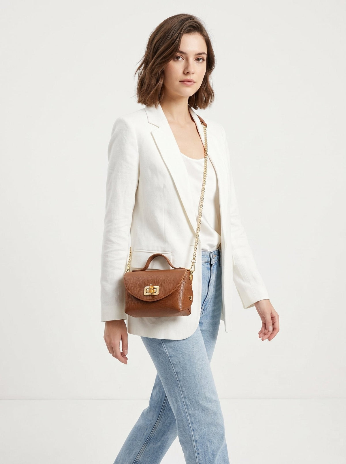 Amina Mini Borsa in Vera Pelle