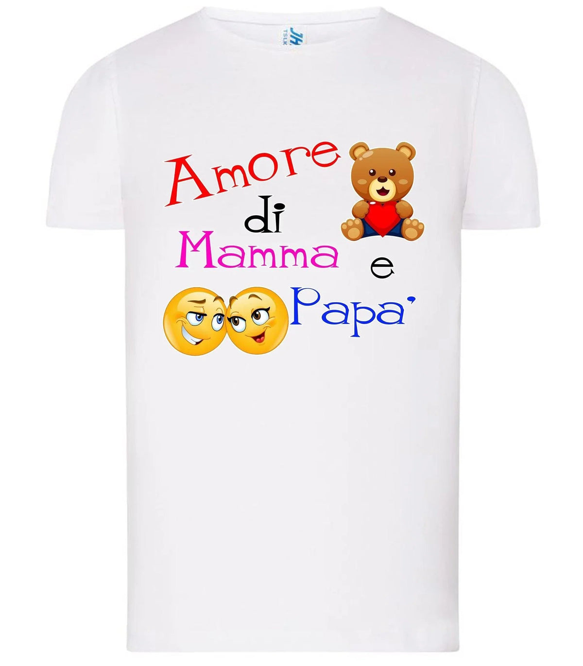 Amore di Mamma e Papà T-shirt solo da femmina Mod. Slim