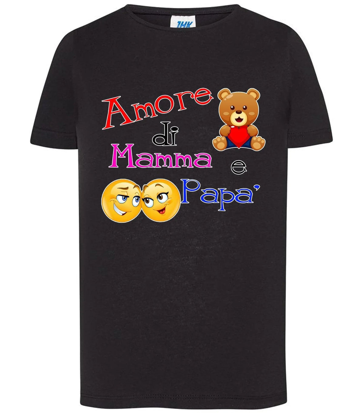 Amore di Mamma e Papà T-shirt solo da femmina Mod. Slim