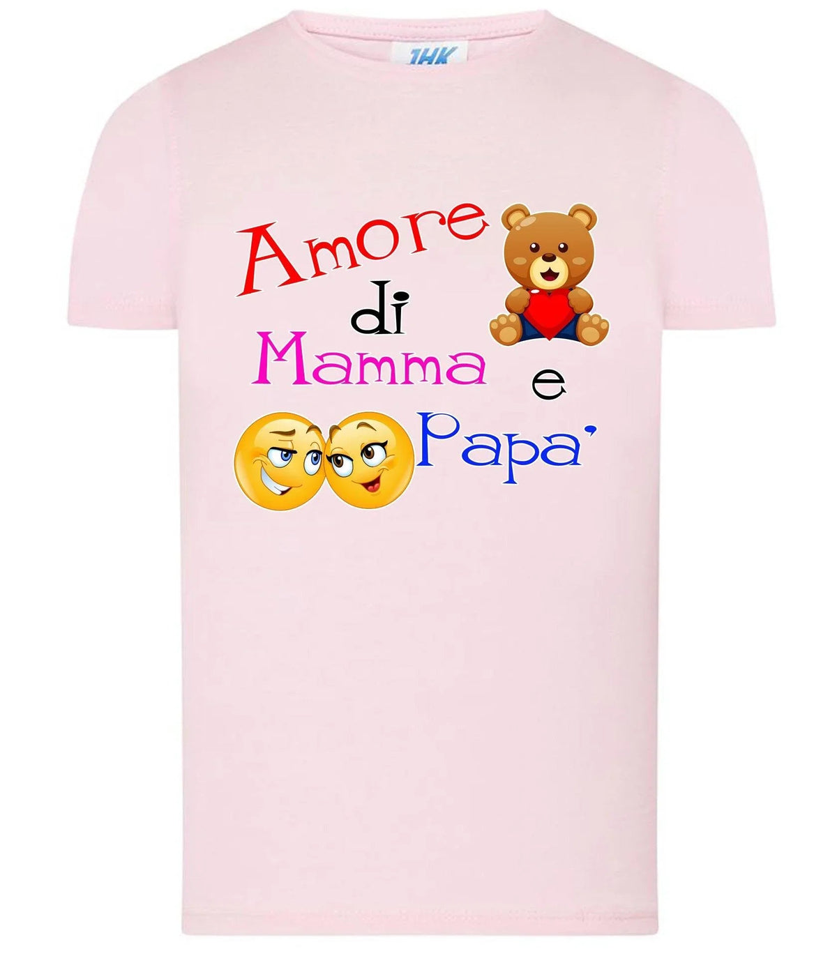 Amore di Mamma e Papà T-shirt solo da femmina Mod. Slim