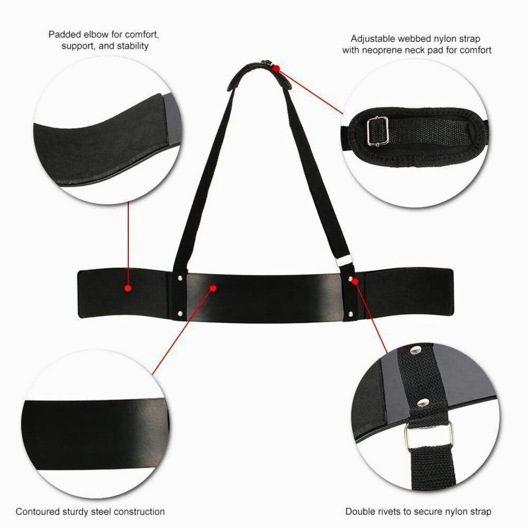 Arm Blaster allenamento palestra Bodybuilding bicipiti tricipiti sollevamento pesi