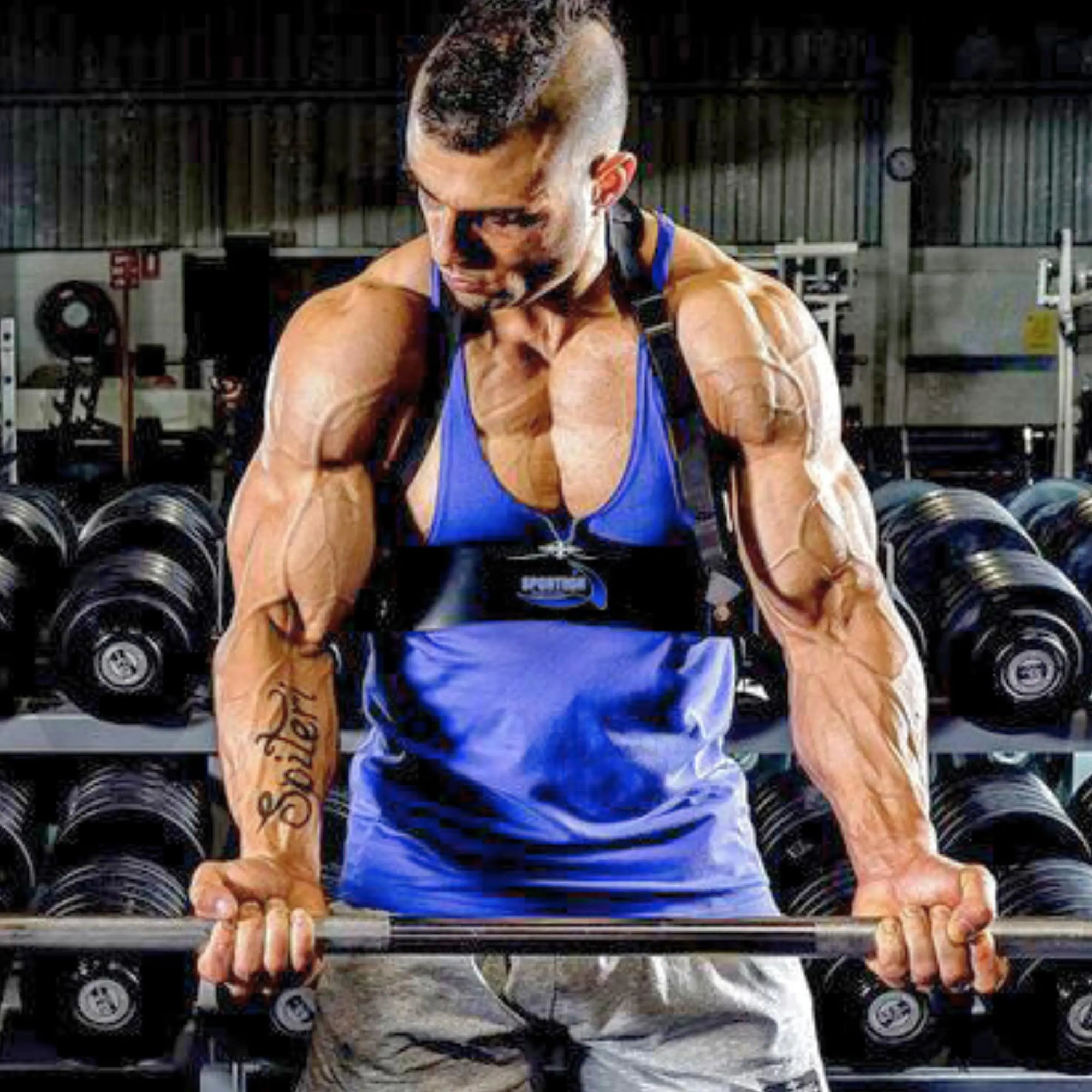 Arm Blaster allenamento palestra Bodybuilding bicipiti tricipiti sollevamento pesi