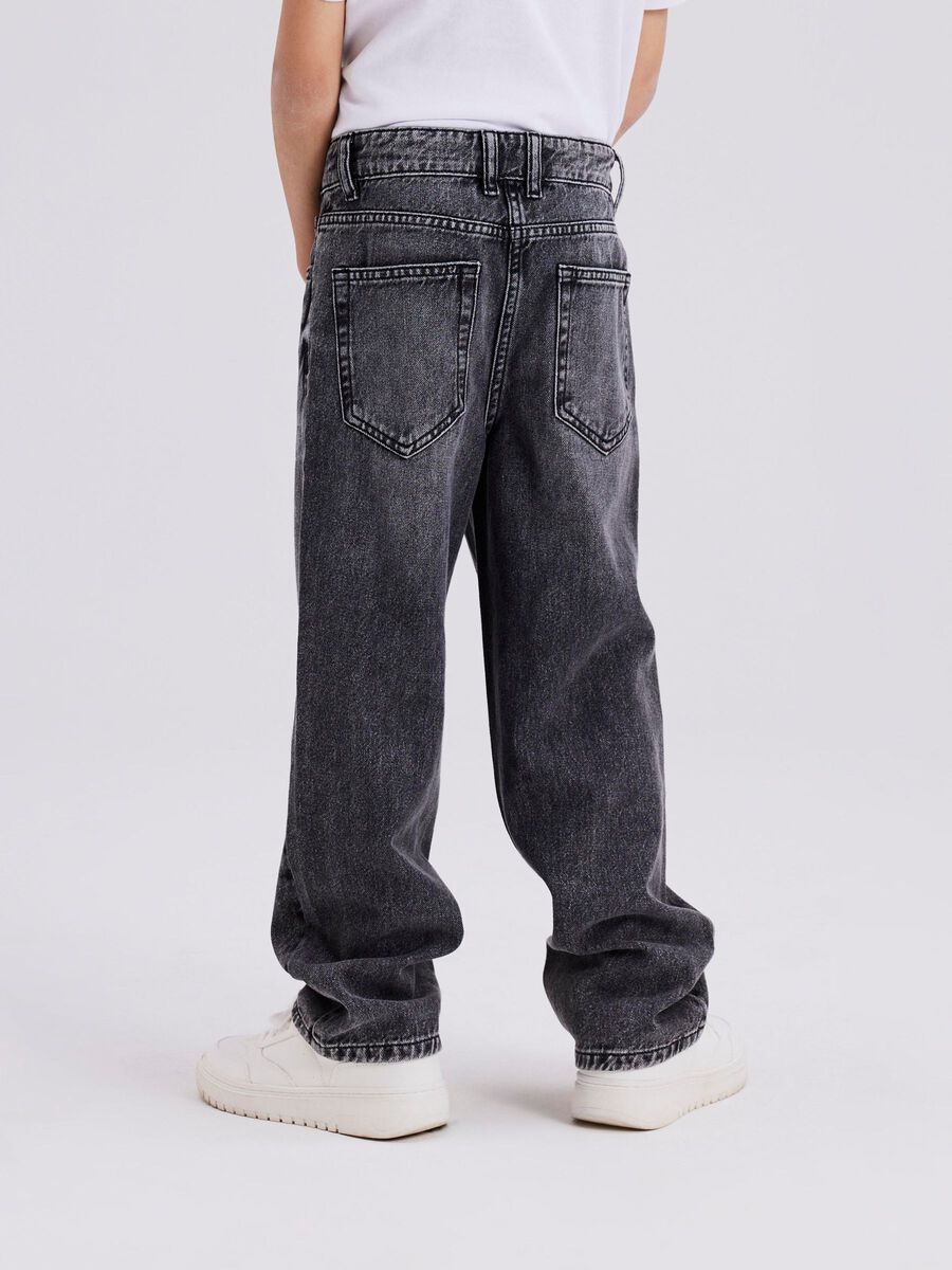 Name It Ryan 13224456 Junior Jeans Dritto Nero Slavato Marrone