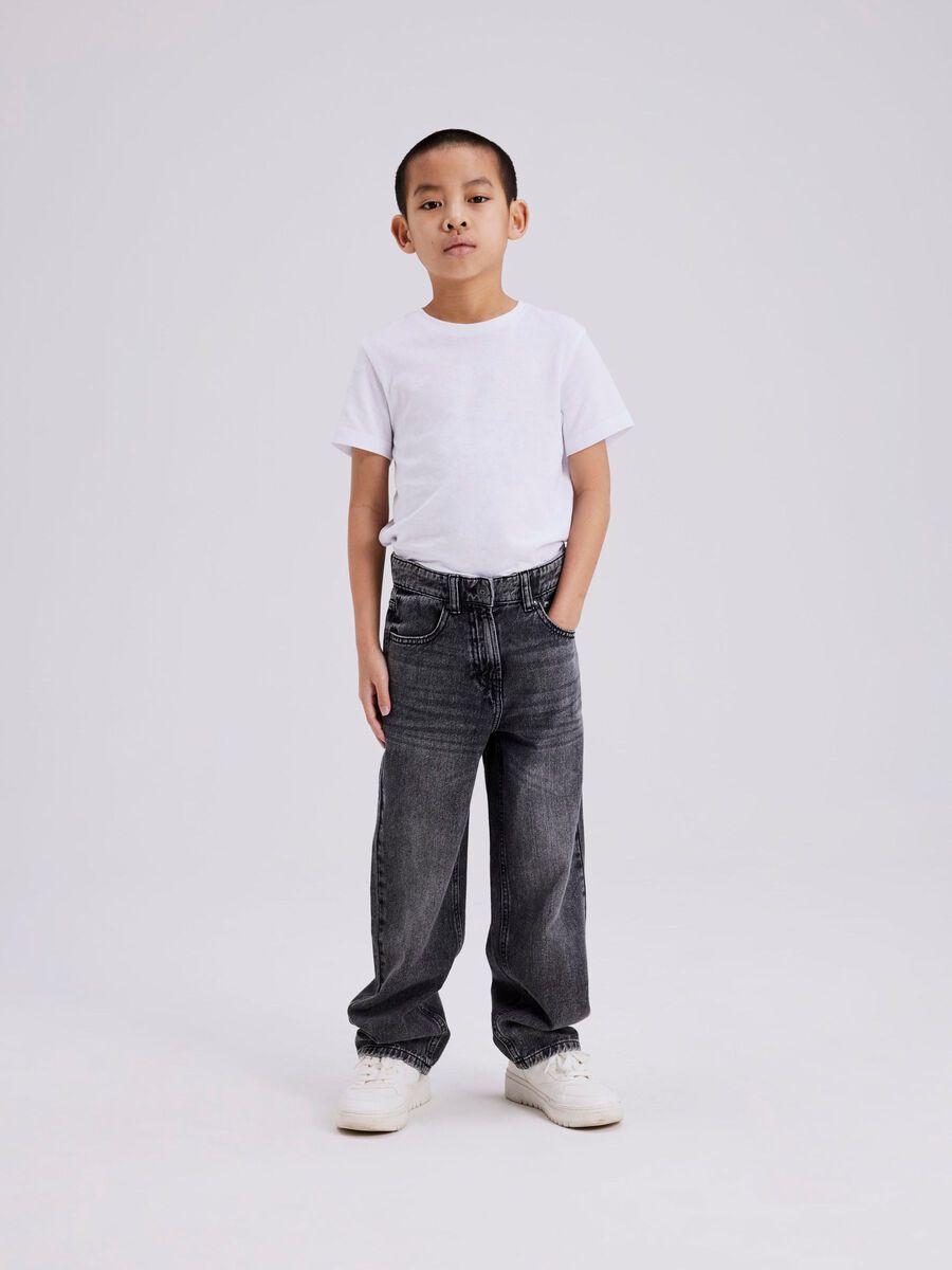 Name It Ryan 13224456 Junior Jeans Dritto Nero Slavato Marrone