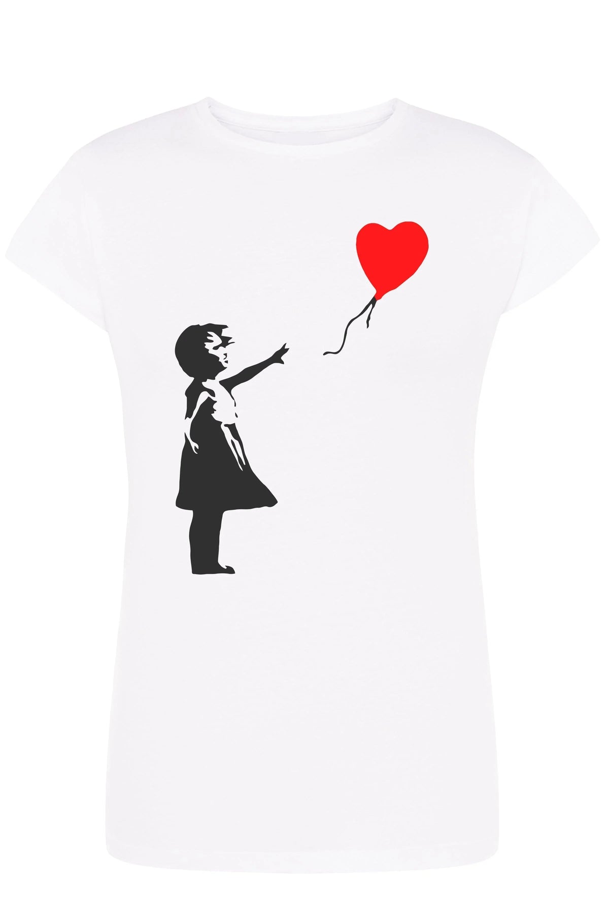 Bambina Banksy 3500 Lady T-Shirt Donna 100% Cotone Pettinato JK