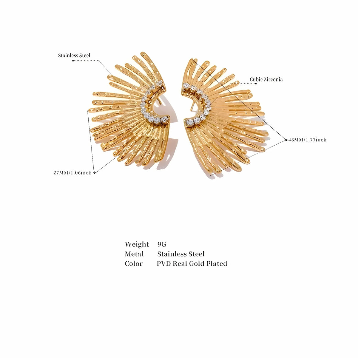 Indigamond Earrings