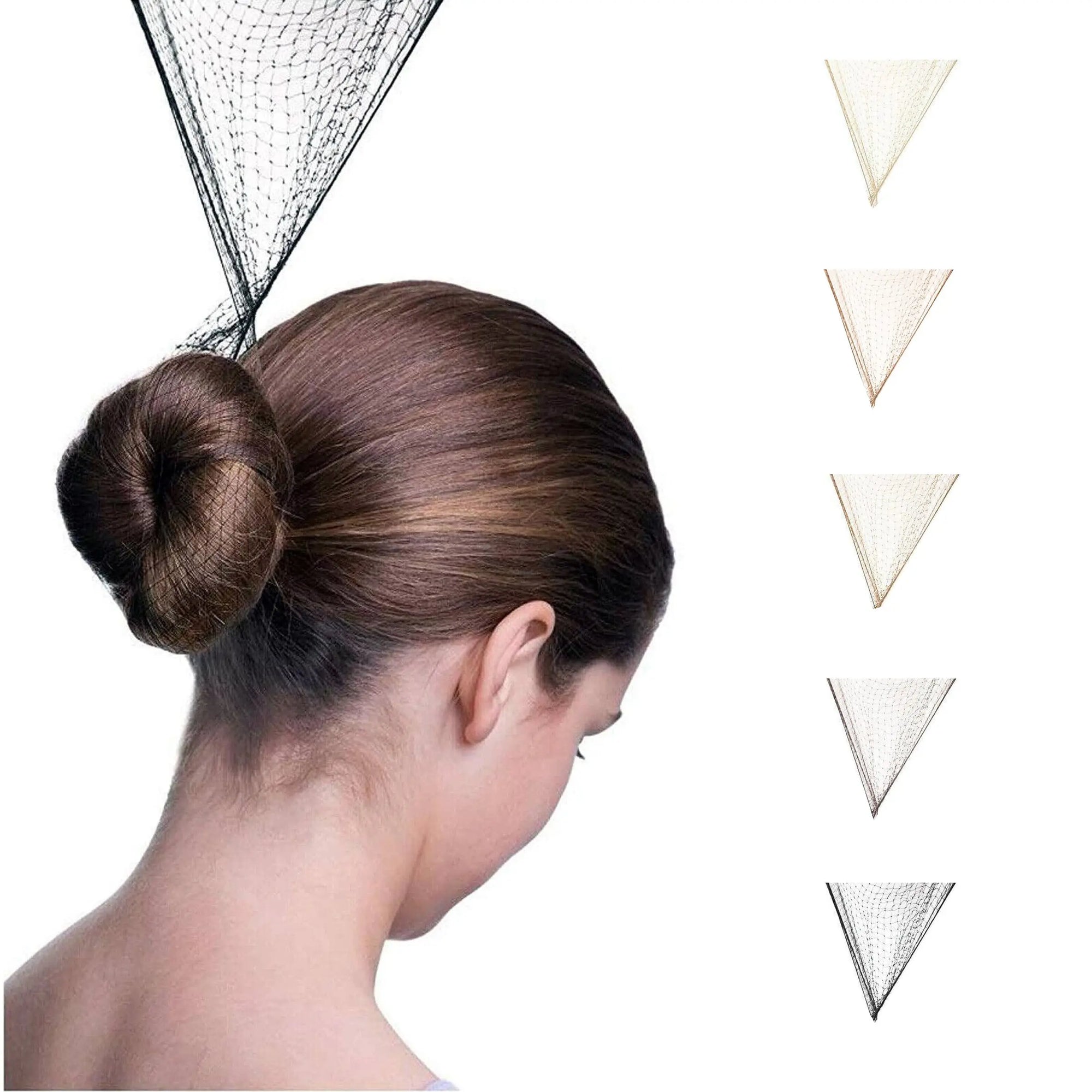 Retina per capelli BLOCH A0802 set 3pz retina elastica copri chignon danza