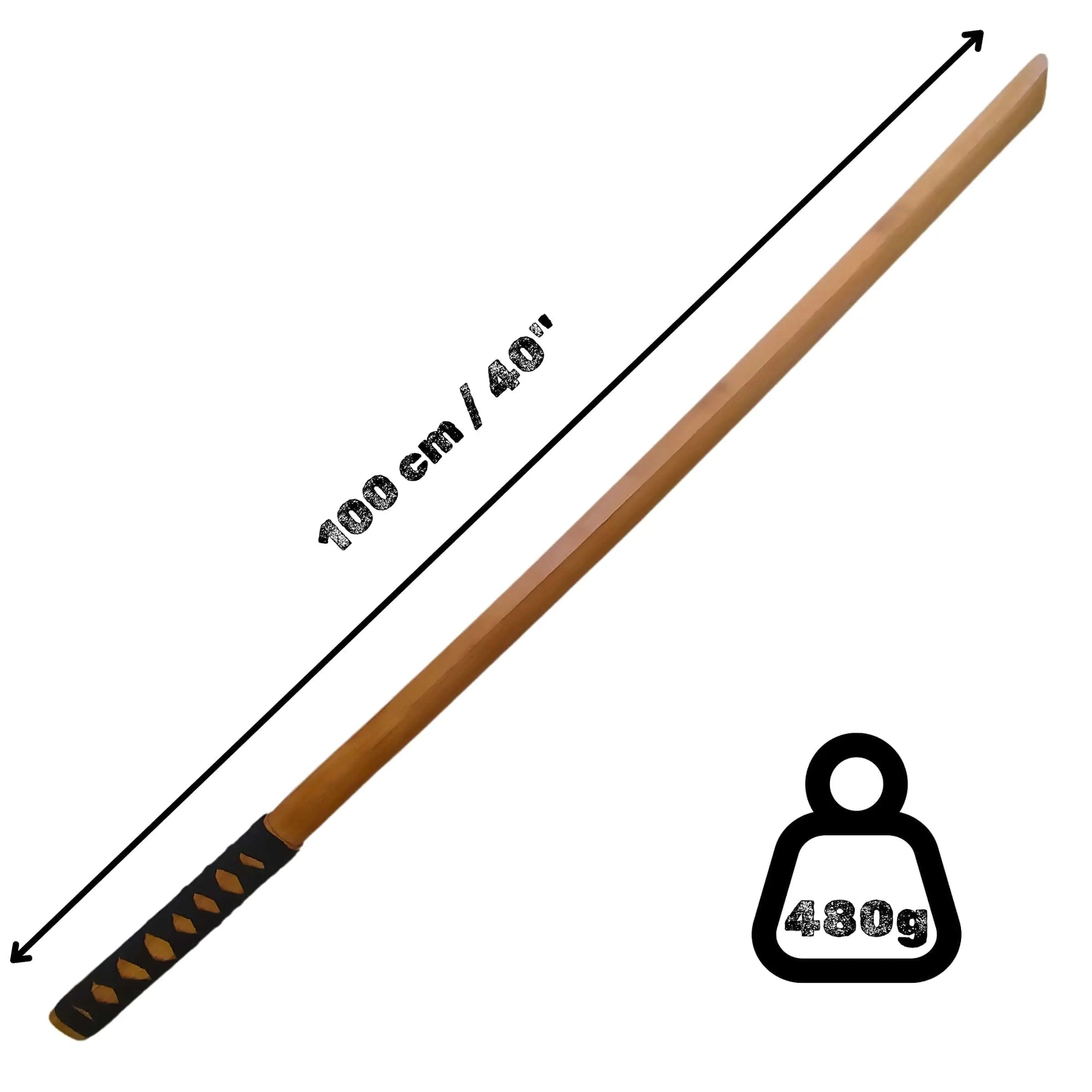 Bokken in legno con Tsuka Suburito Bokuto - Allenamento per Aikido, Iaido, Kobudo, Kendo, Kenjutsu Katori Shinto ryu