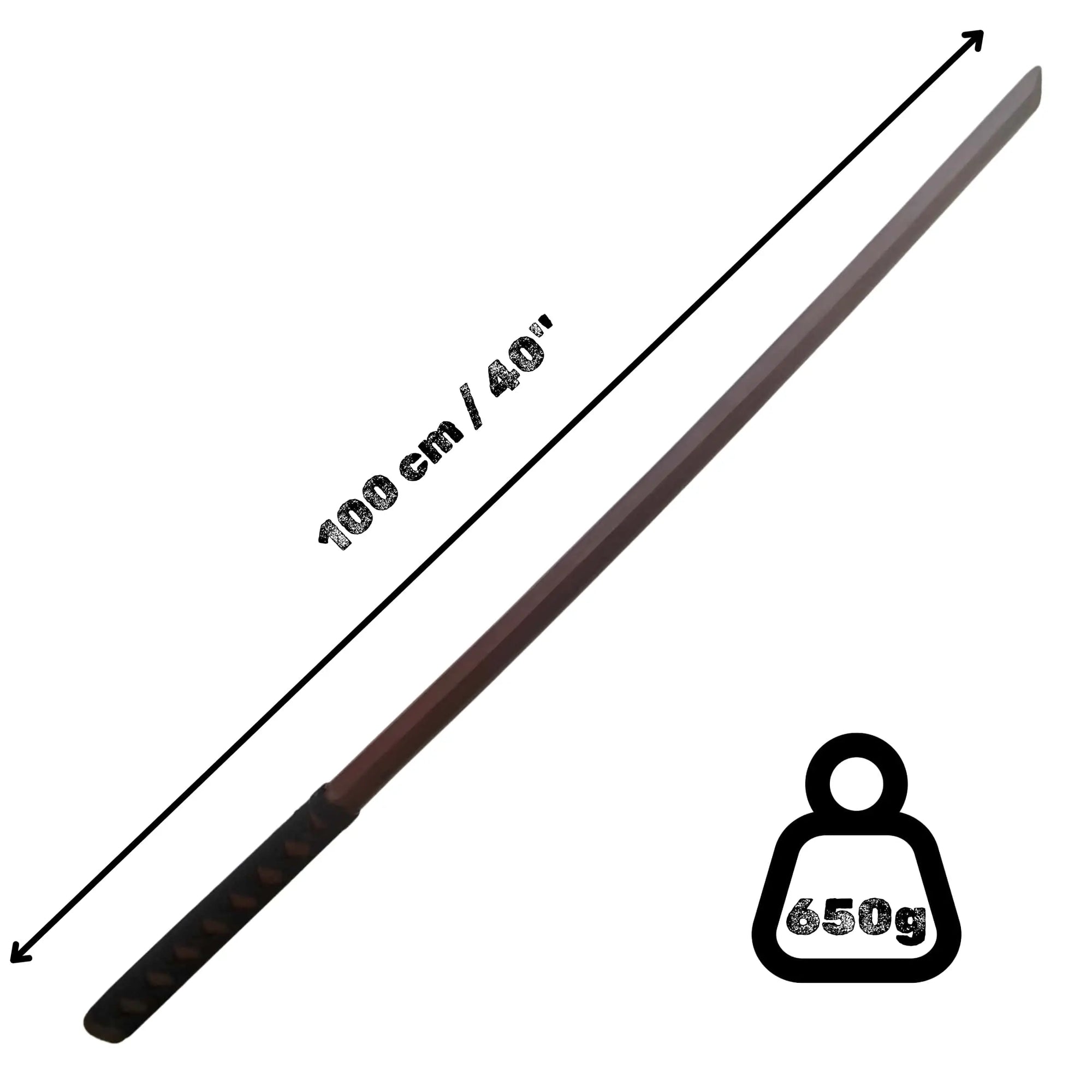 Bokken in legno con Tsuka Suburito Bokuto - Allenamento per Aikido, Iaido, Kobudo, Kendo, Kenjutsu Katori Shinto ryu
