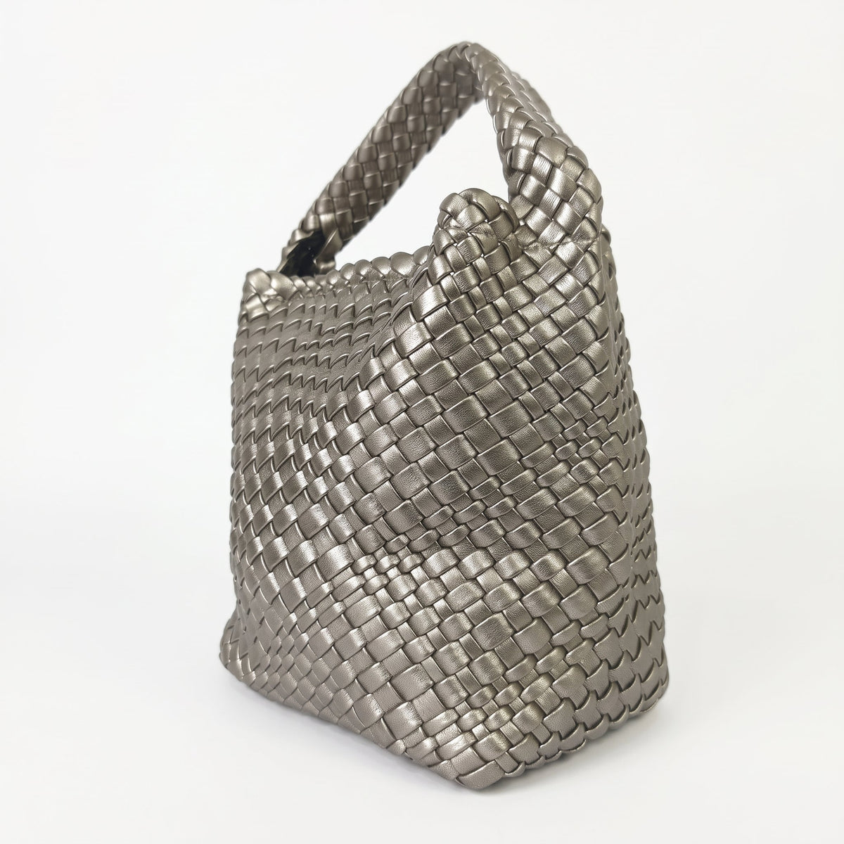Borsa a Mano in Ecopelle Intrecciata