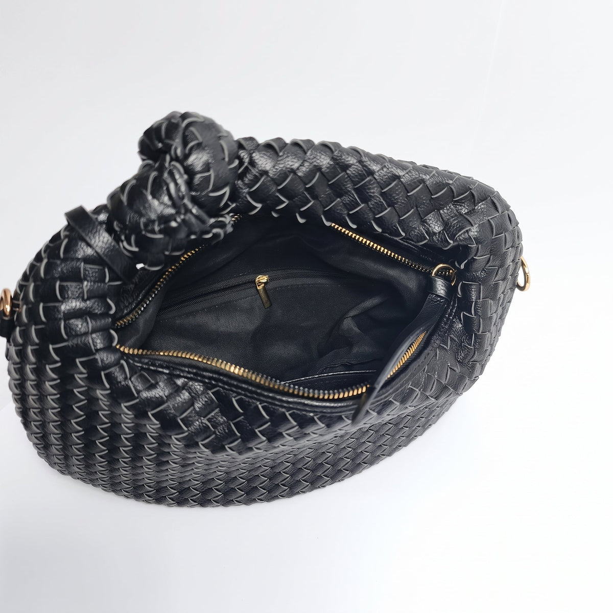 Borsa a Spalla Intrecciata con Nodo