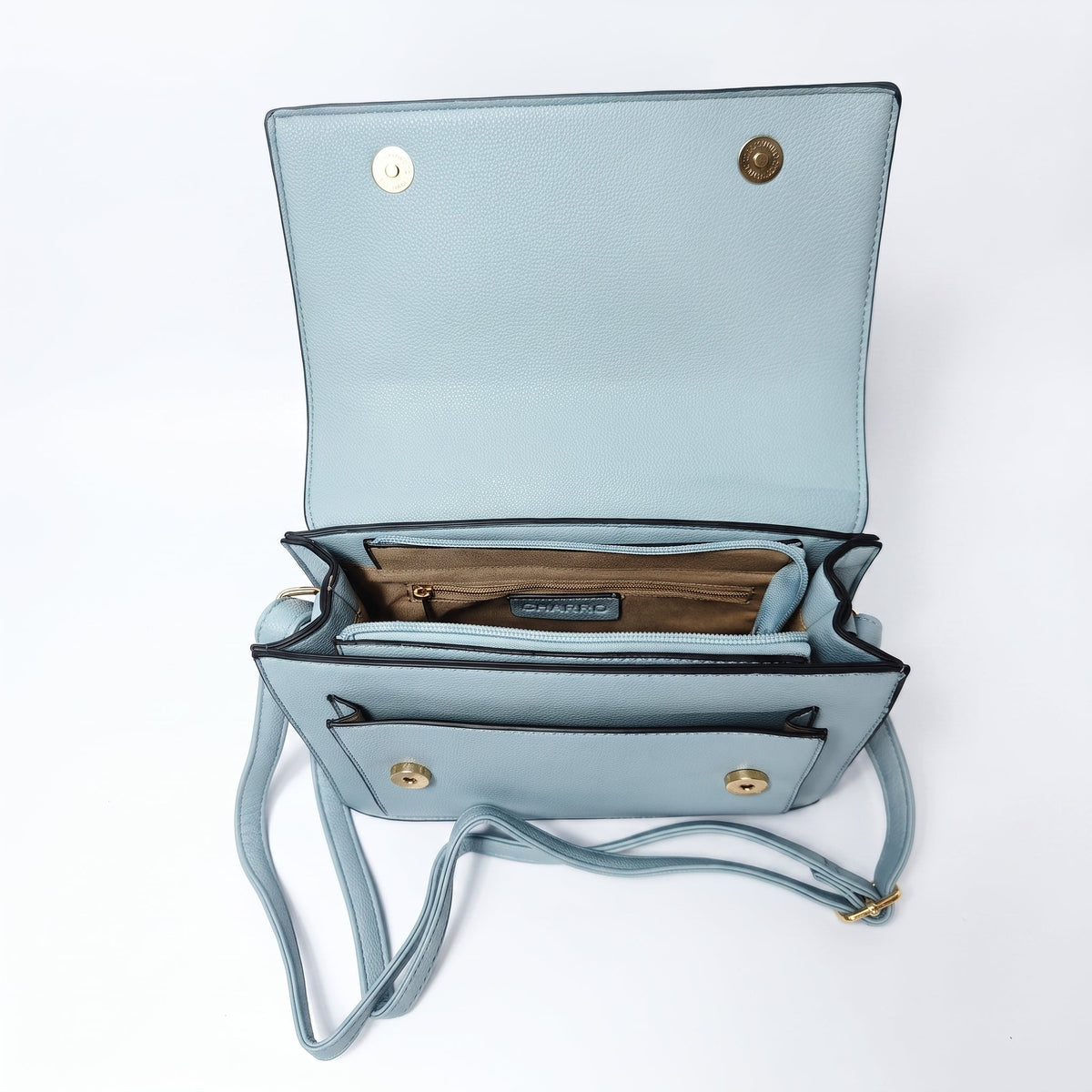 Borsa a Tracolla Charro con Logo in Rilievo