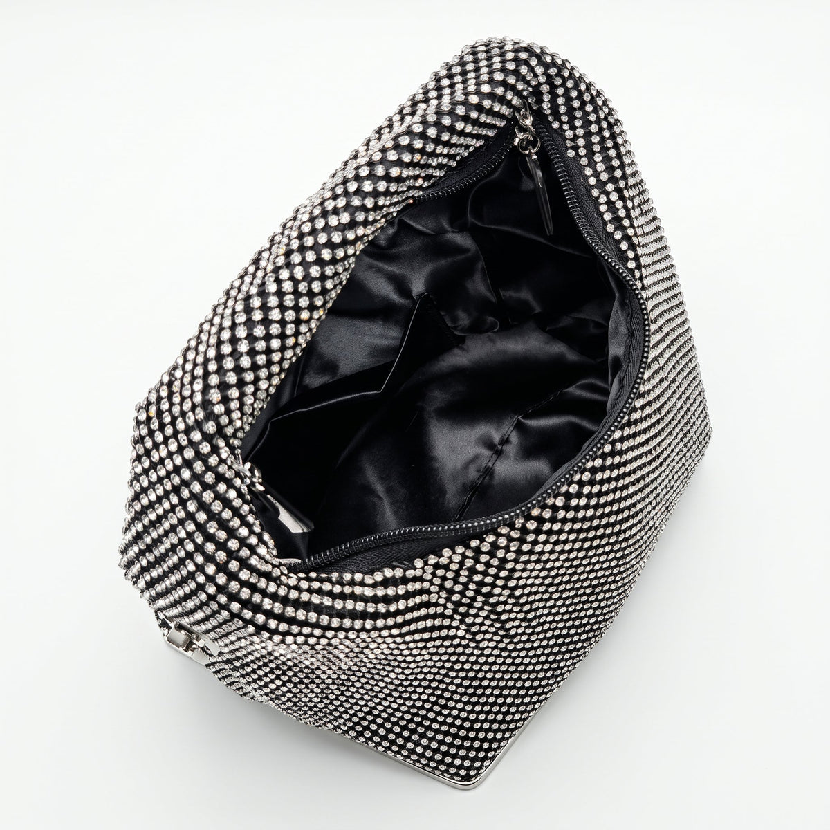 Borsa da Sera in Mesh di Strass Oro