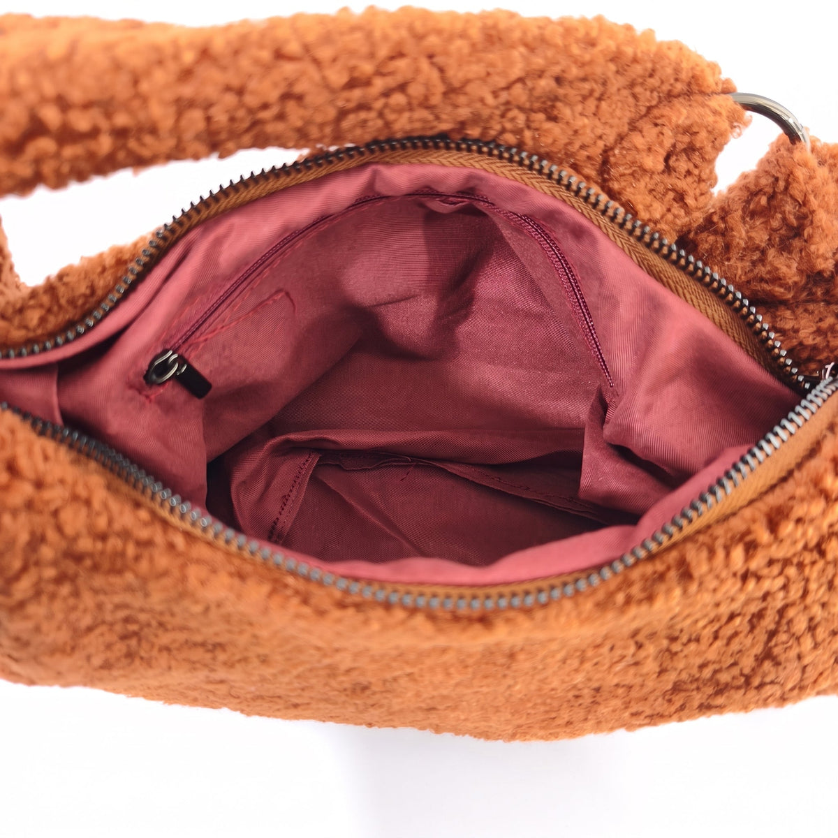 Borsa Hobo Trama Orsacchiotto Marrone