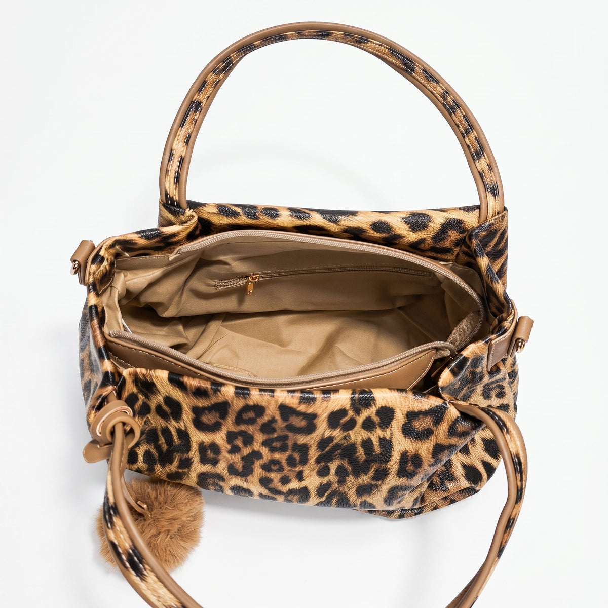 Borsa Leopardata Dettagli Dorati