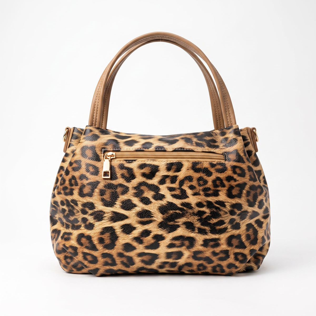 Borsa Leopardata Dettagli Dorati