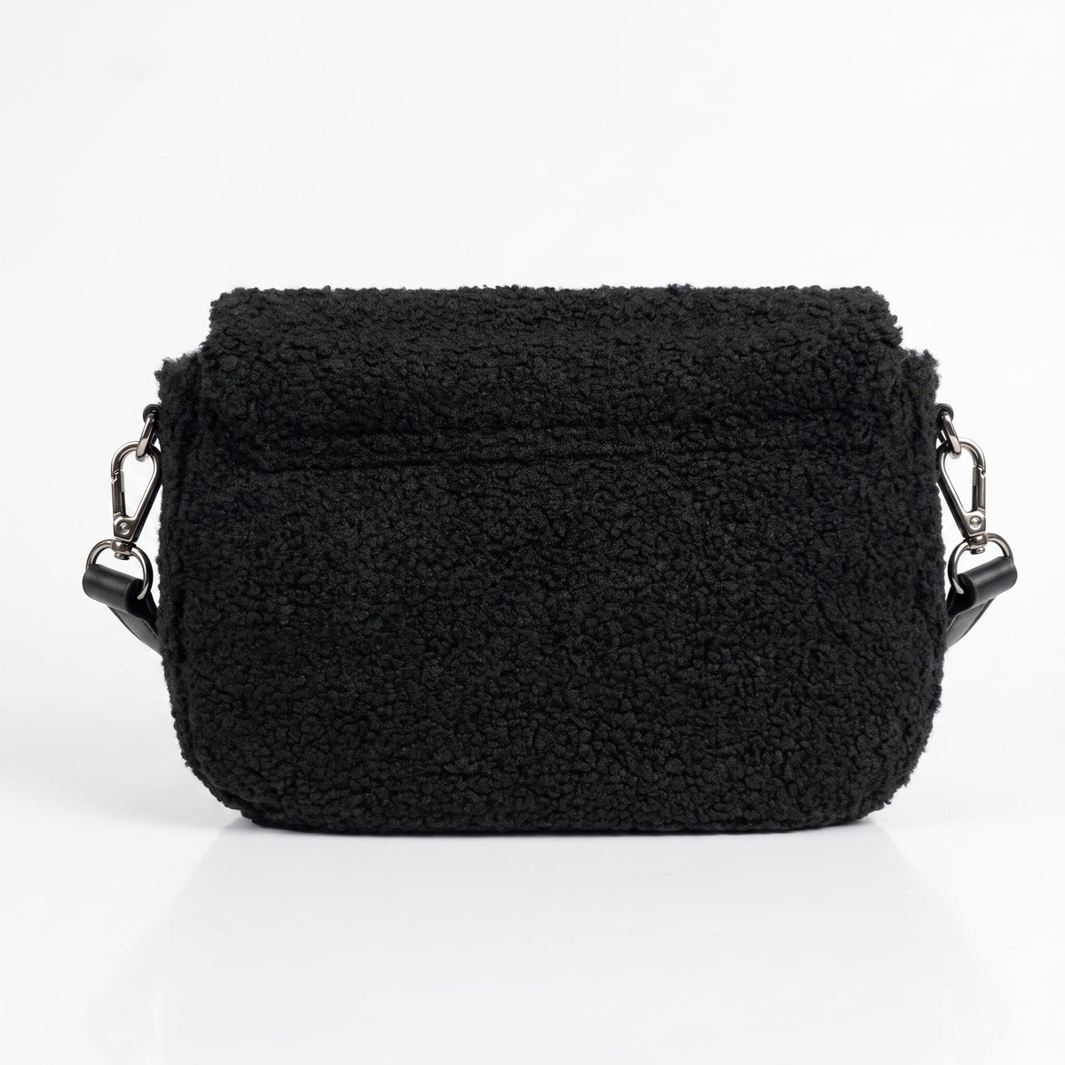 Borsa Nera con Manico Intrecciato