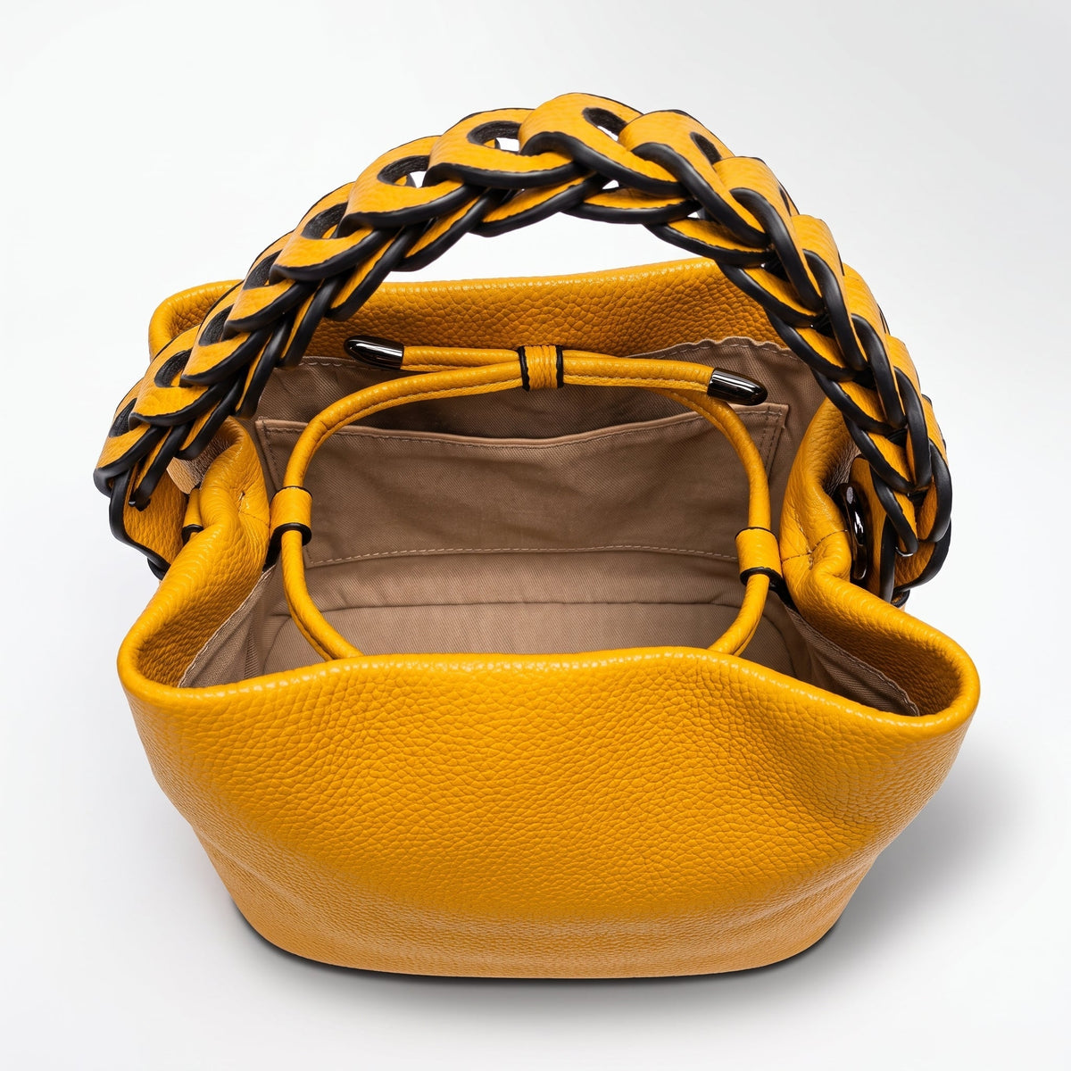 Borsa Secchiello Manico Intrecciato