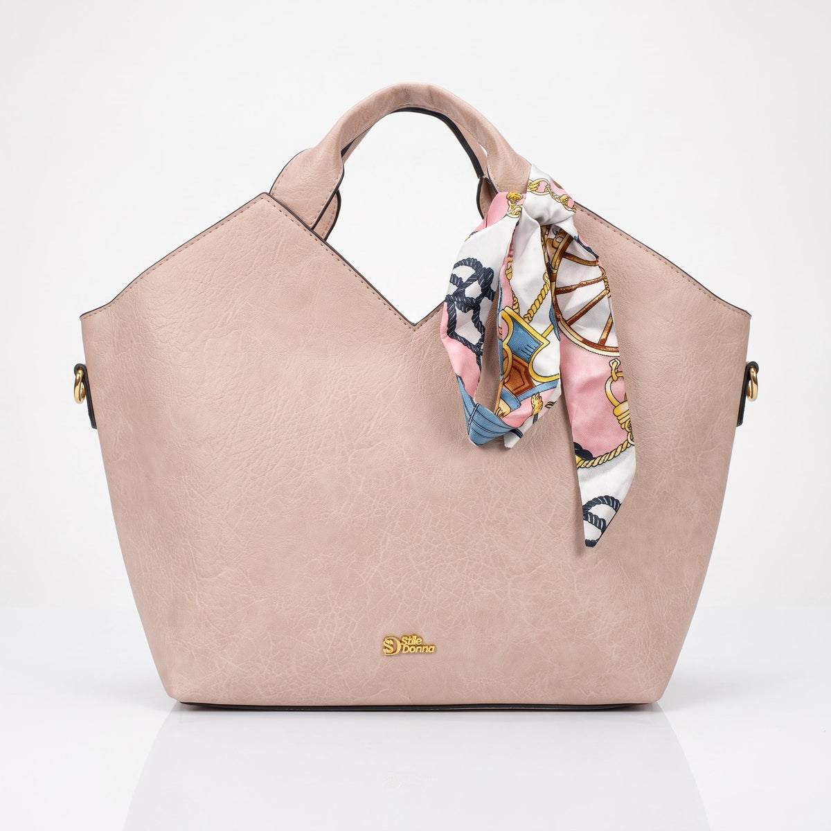 Borsa Tote in Ecopelle Rosa