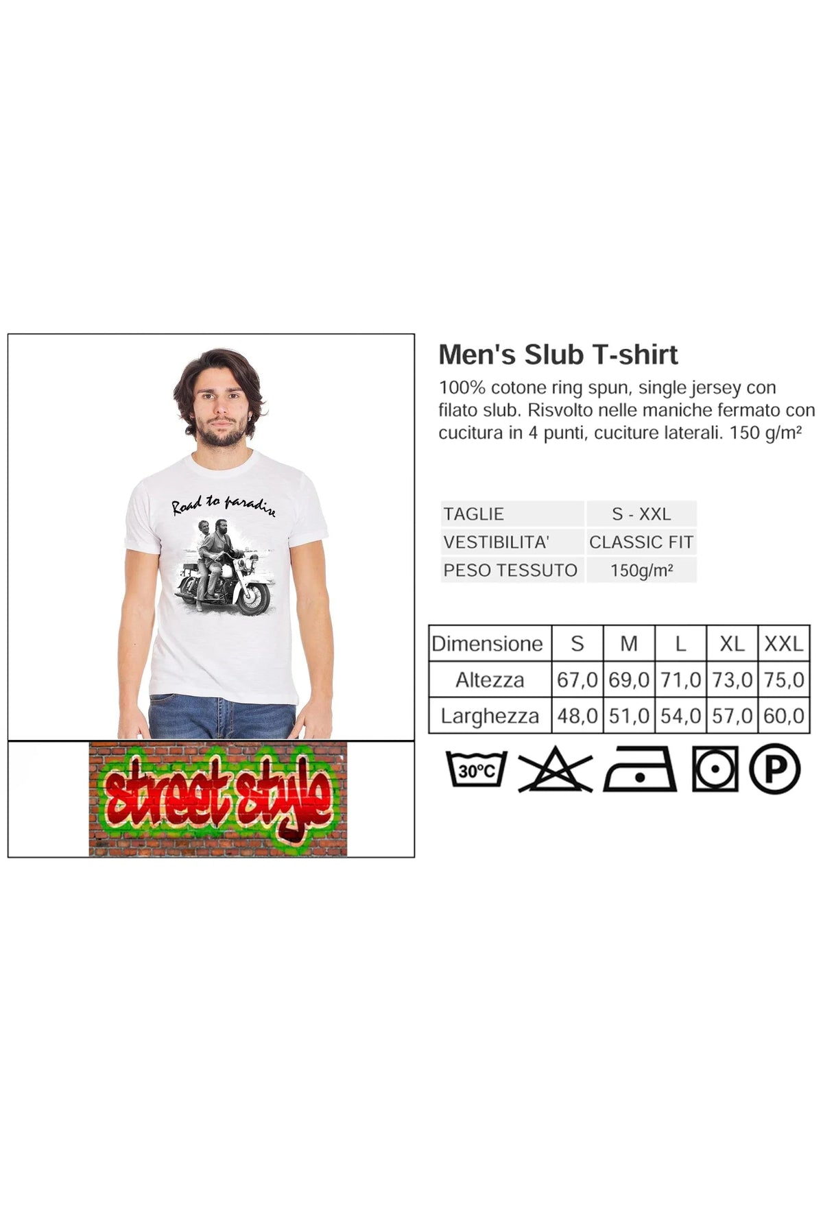 Bud Spencer &amp; Terence Hill - T-Shirt Moto The Legend
