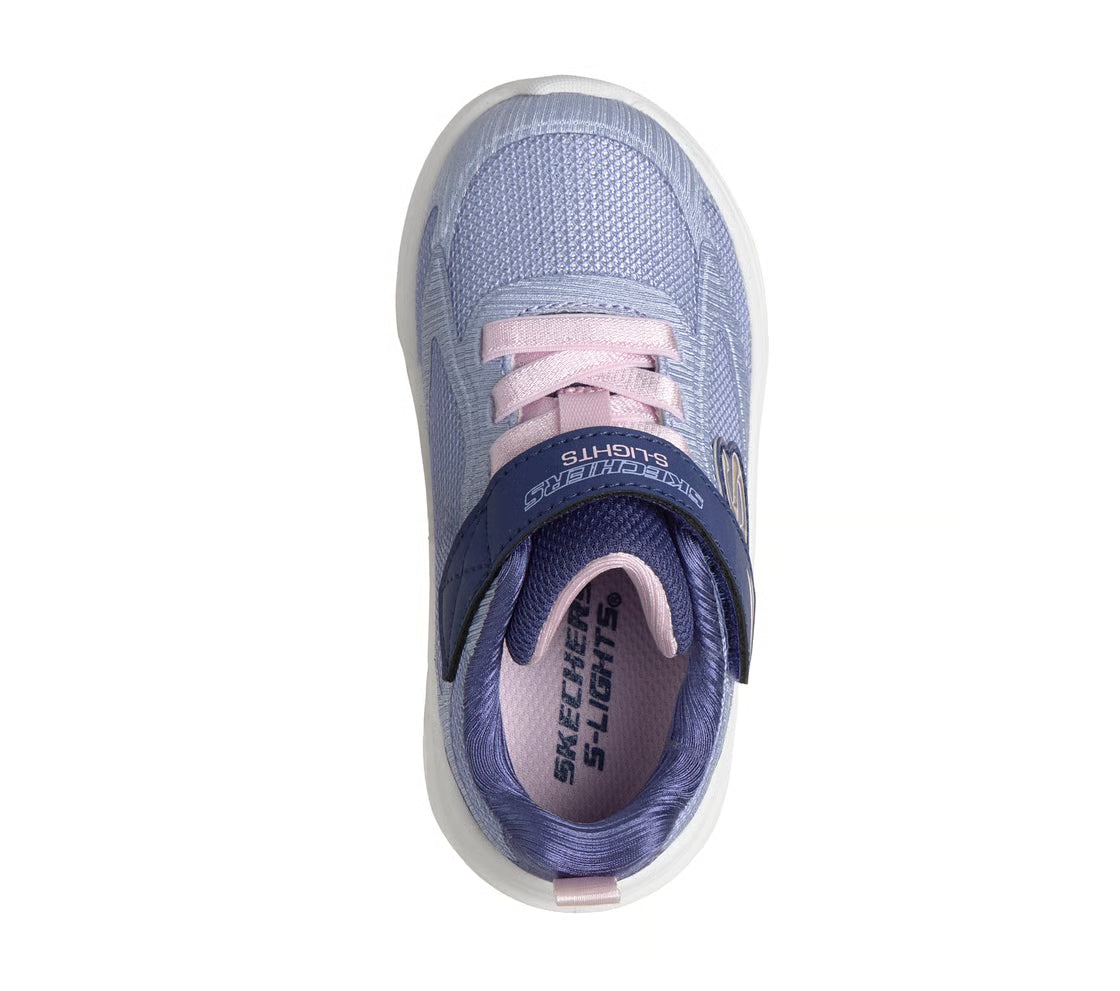 Skechers scarpa da ginnastica da bambina S-Lights Sola Glow 303729LC/NVPK blu