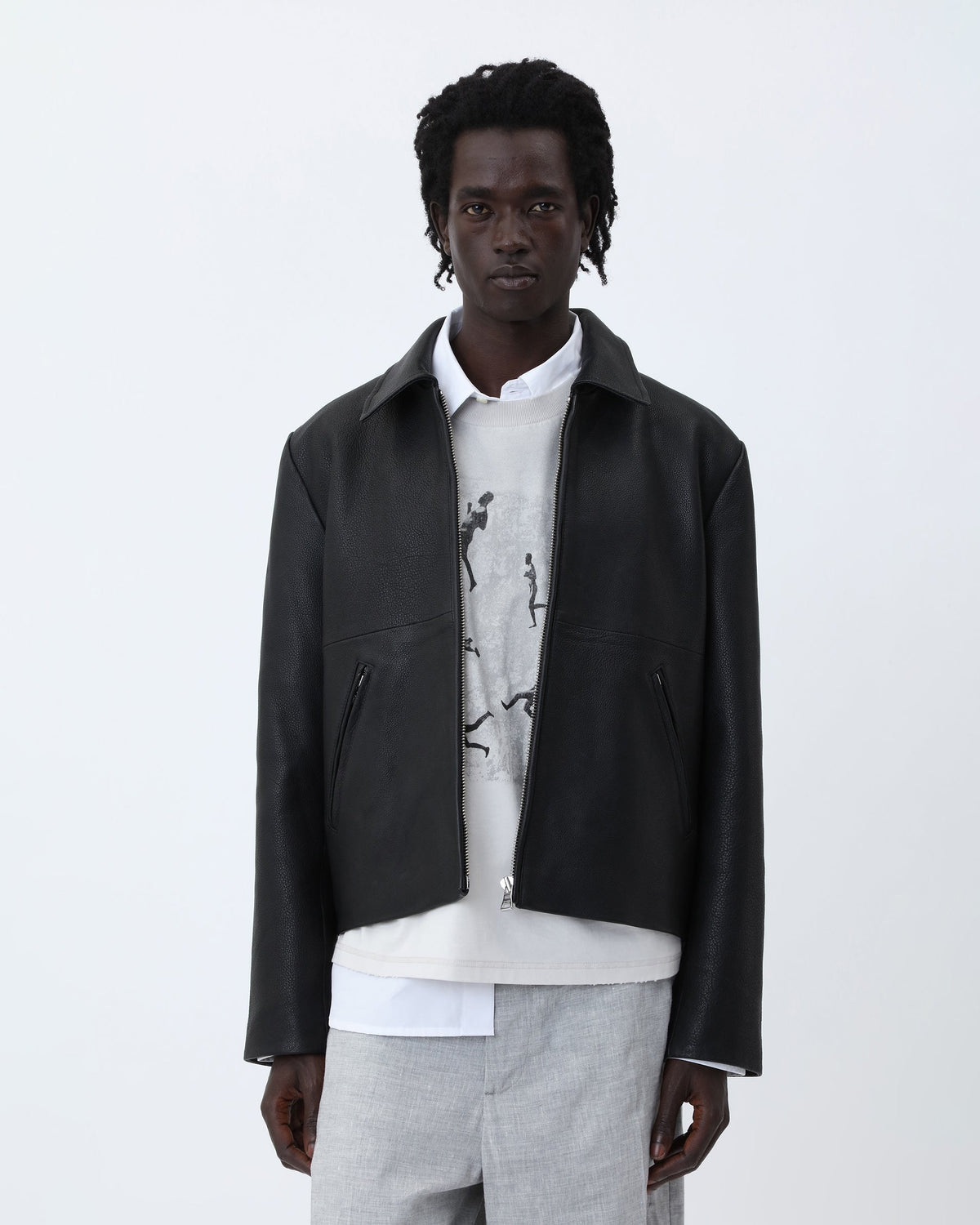 Giacca Leather Dutton Nera