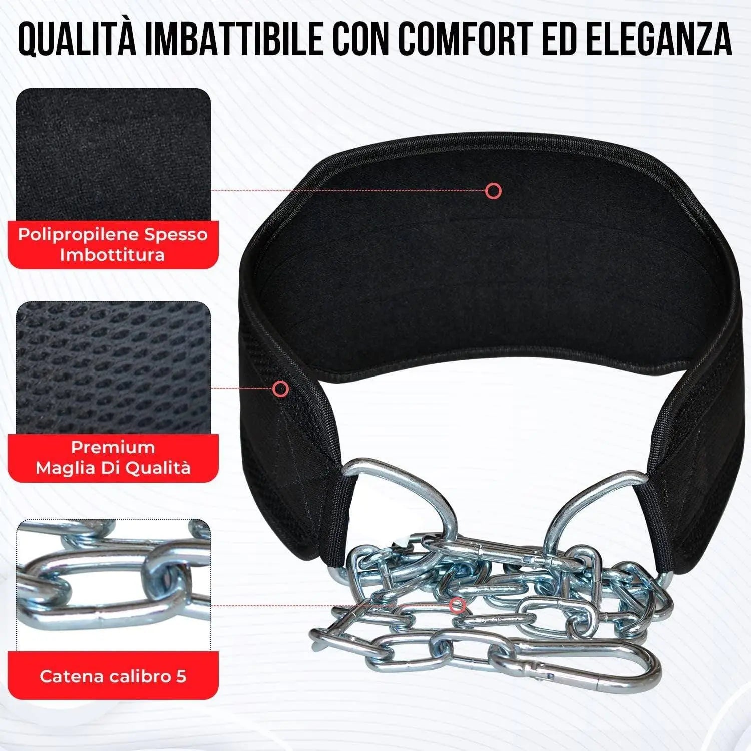 Cintura Palestra Powerlifting per Dip Bodybuilding sollevamento pesi Sovraccarico Calisthenics