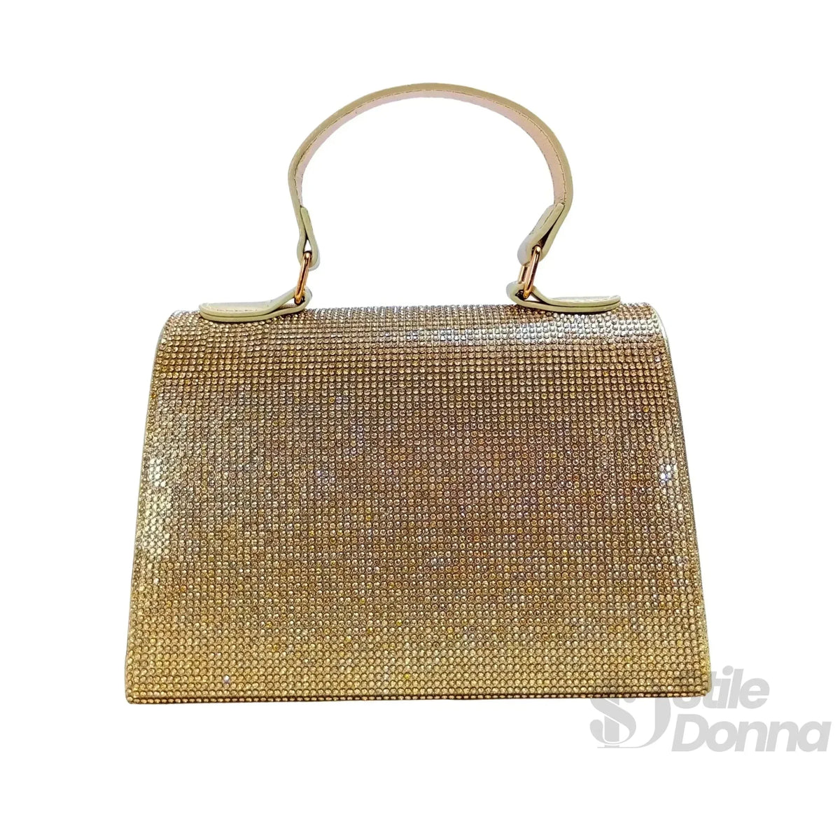 Valentini Pochette da Sera con Strass in Ecopelle