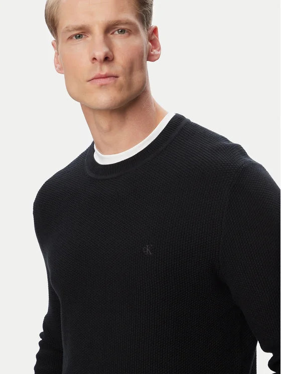 Calvin Klein maglioncino in cotone uomo LV04LF304G UB1 nero