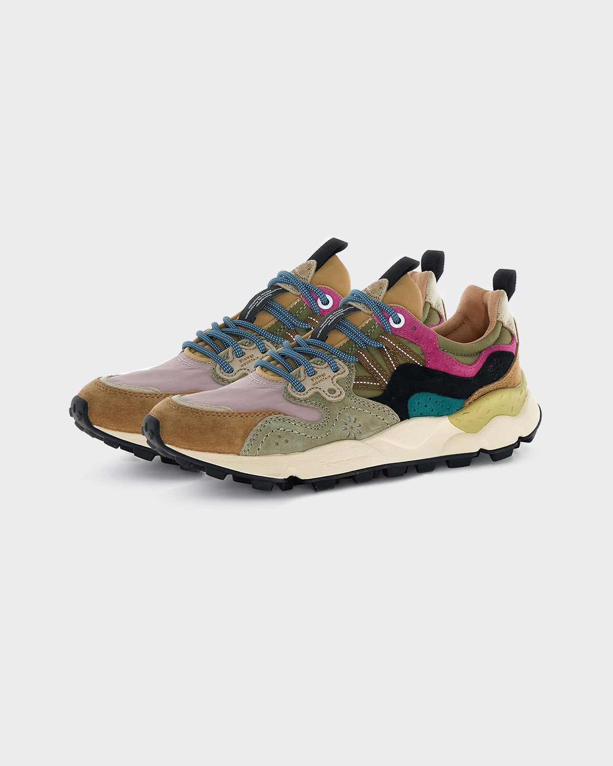 Sneakers Yamano 3 Woman Suede-Nylon Light Brown/Rose/Taupe