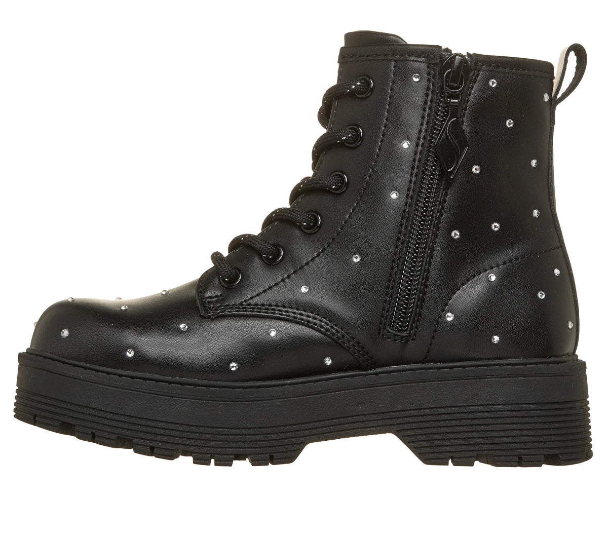 Skechers Gravlen HI - Jewels Strut 303471L/BLK Ragazza Nero - Stivali Casual