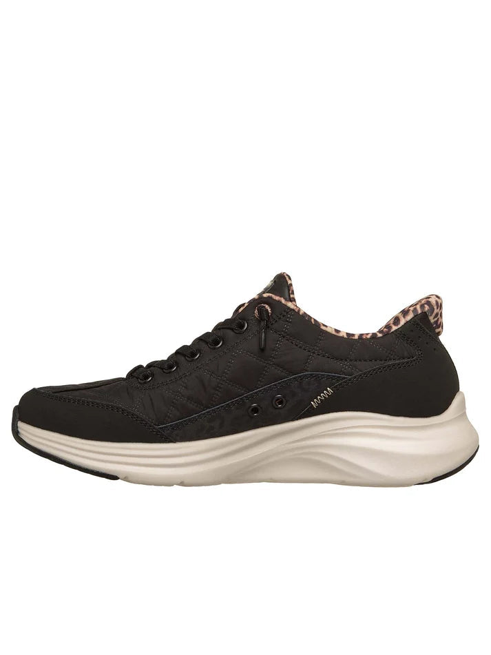 Skechers Slip-ins Contour Foam Cozy Fit Leopard Dream 150419-BLK Donna Nera - Sneakers