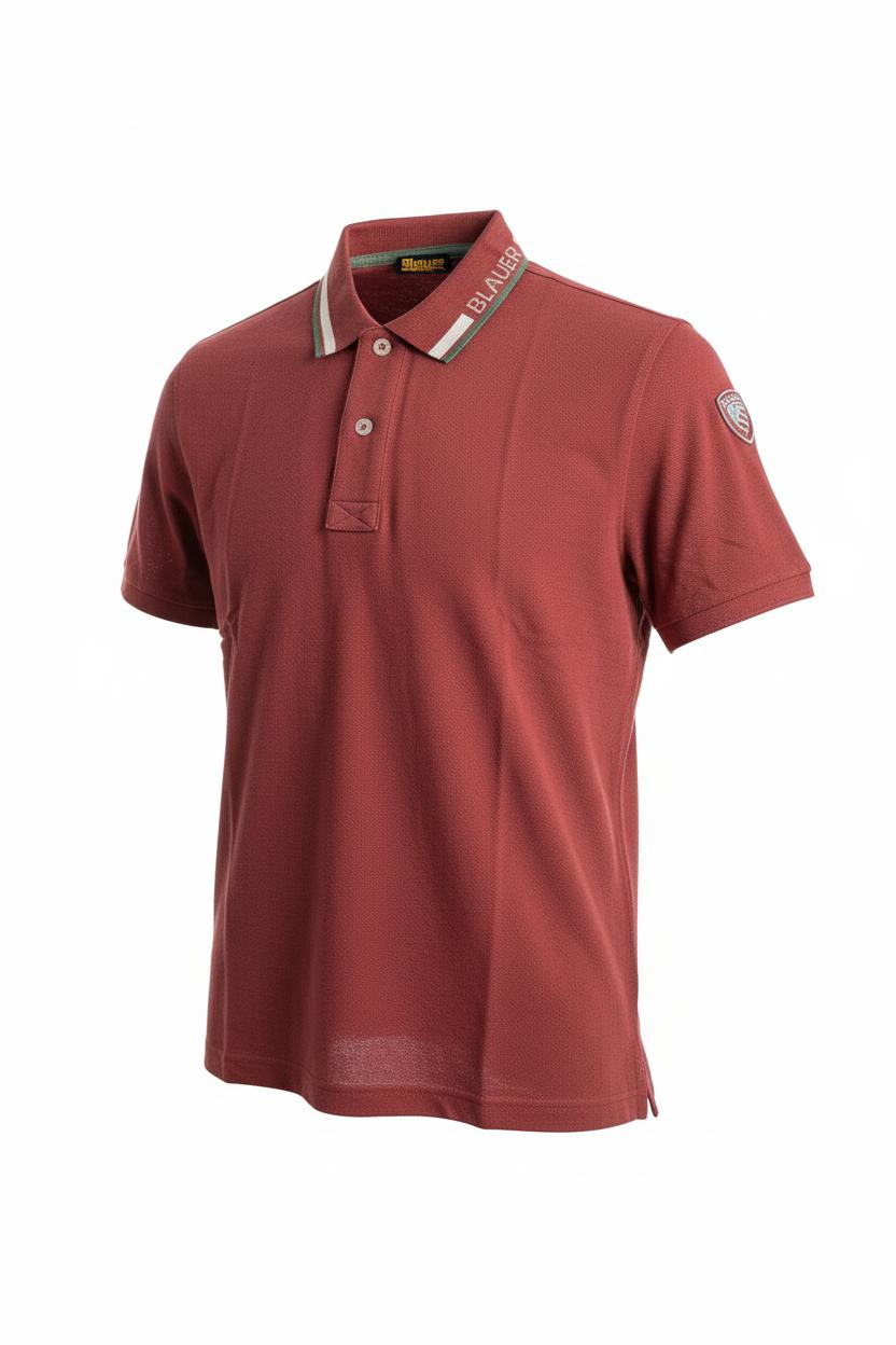 Blauer Polo Uomo Ransom 26SBLUT02297 006801 586 Ruggine
