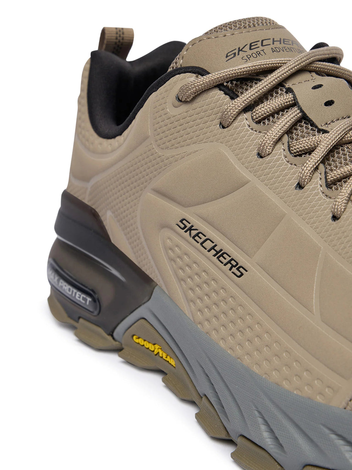 Skechers scarpa outdoor da uomo  Max Protect Irongaurd 237672/TPBK tortora