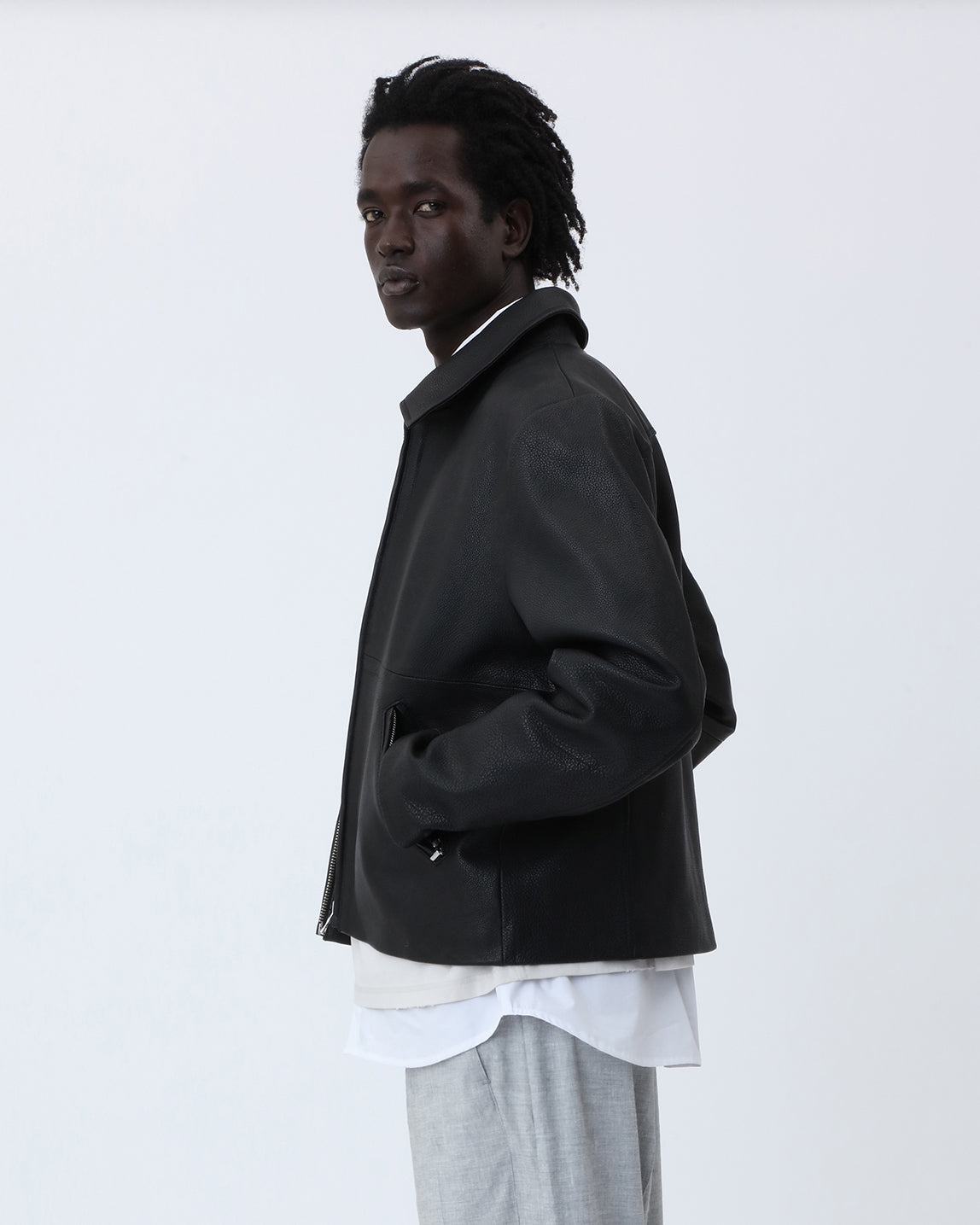Giacca Leather Dutton Nera