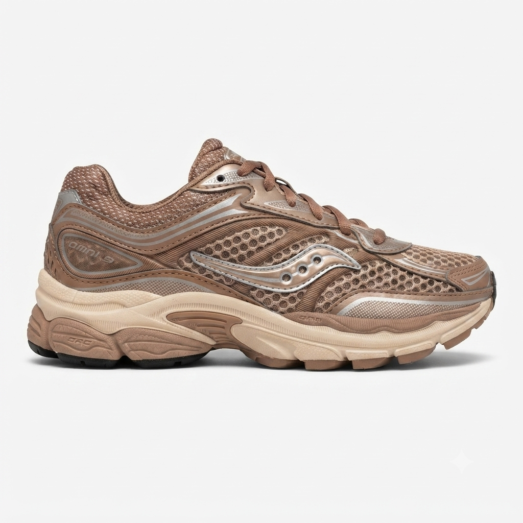 Saucony Scarpa sneakers da donna Progrid Omni 9 S101245-1139 nocciola