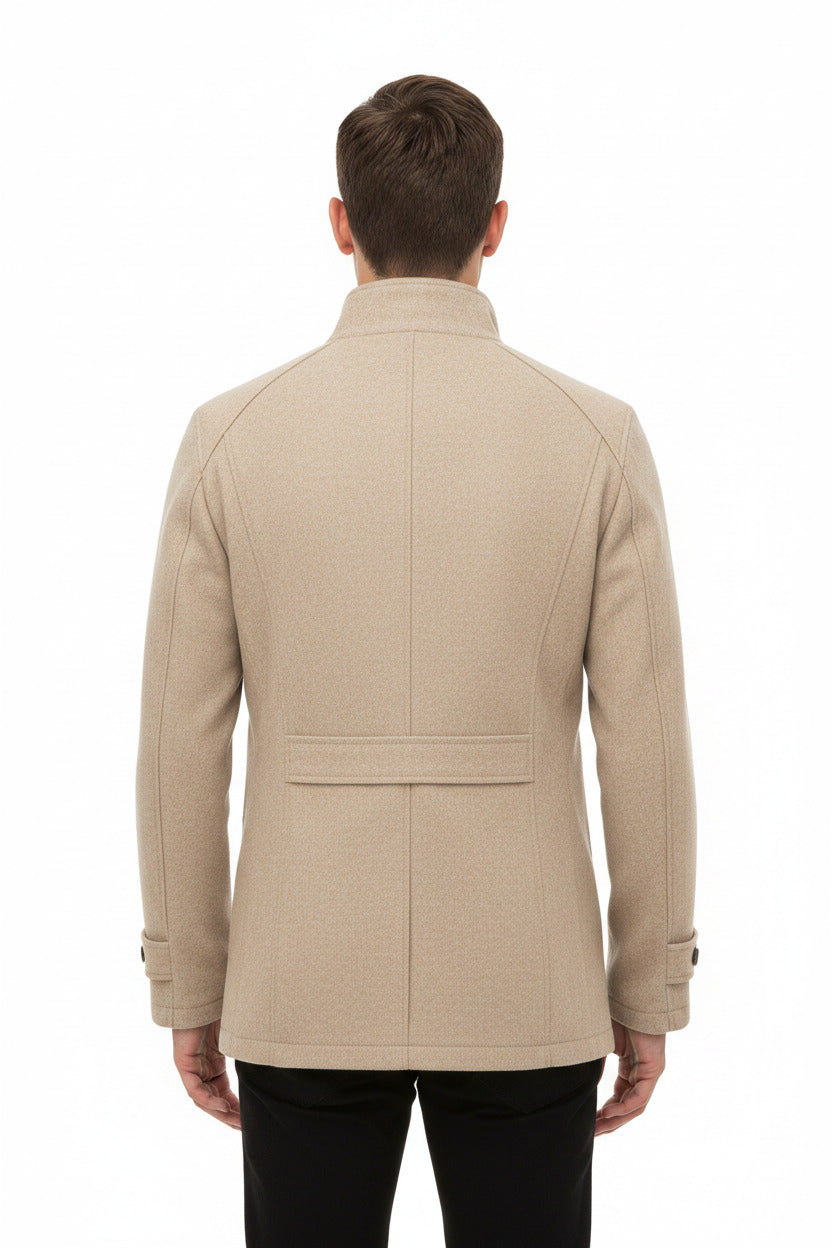 Giacca Uomo in Pelle Sintetica | Giubbotto Faux Leather Biker Casual Elegante