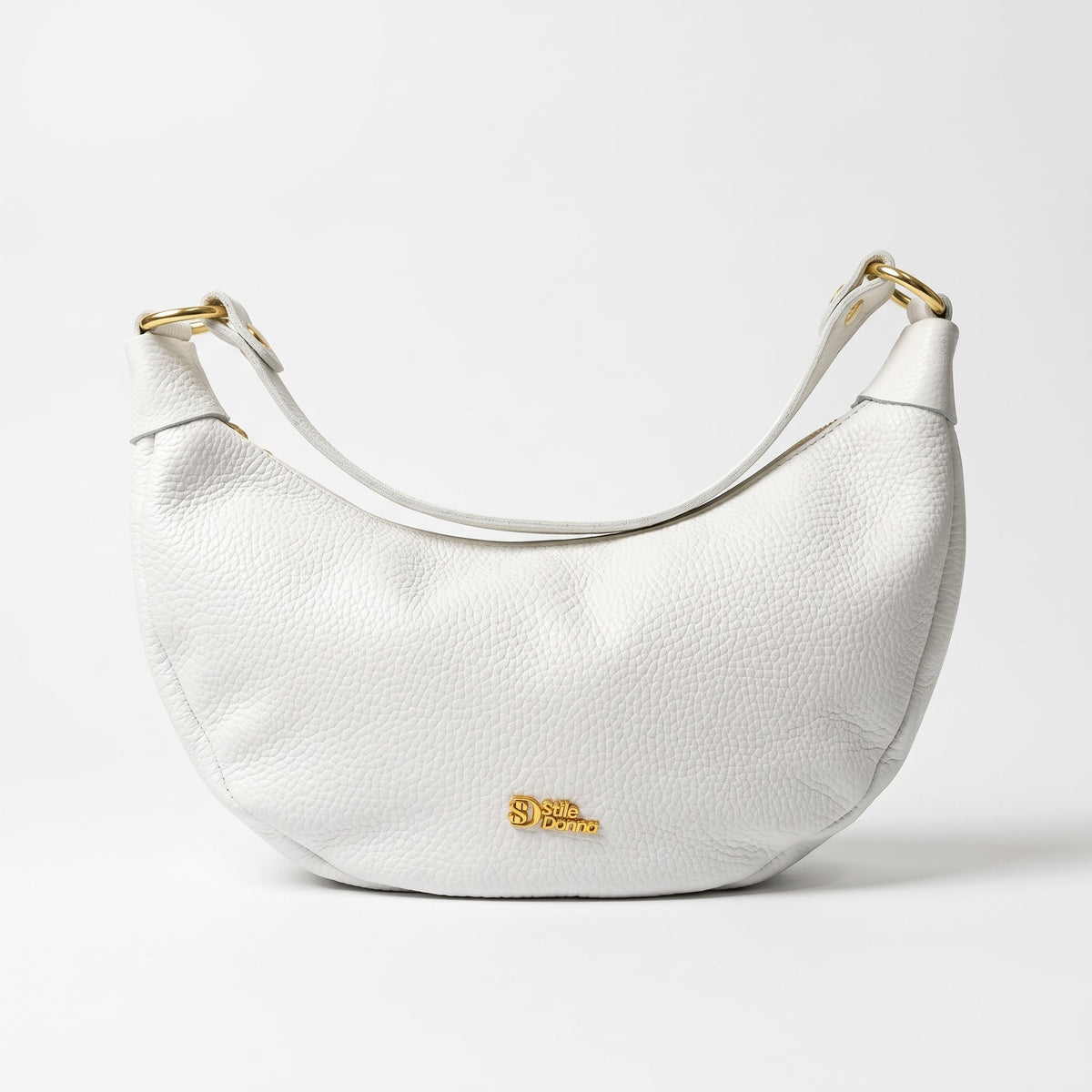 Giulia Borsa a Mezzaluna in Vera Pelle
