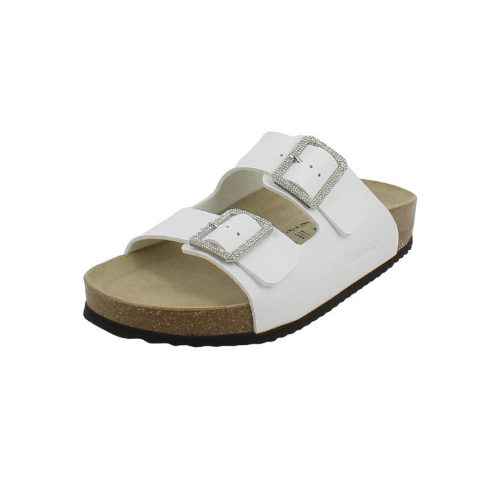 Sandalo Goldstar Bianco Con Fibbia Gioiello