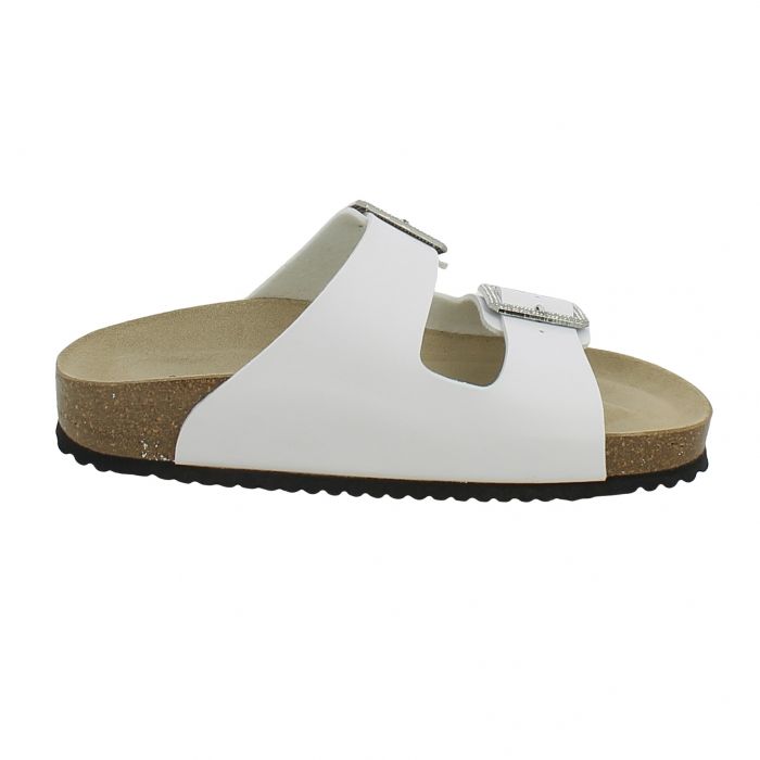 Sandalo Goldstar Bianco Con Fibbia Gioiello